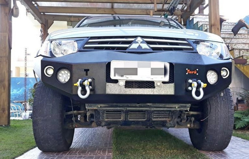 Para-choque Aço L200 Triton Com Berço Para Guincho