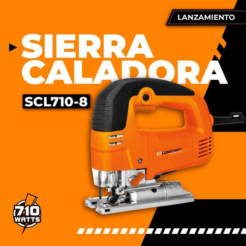 Imagen 7 de 12 de Caladora Lusqtoff 710w Vel Variable Carpintero + Hojas Bosch
