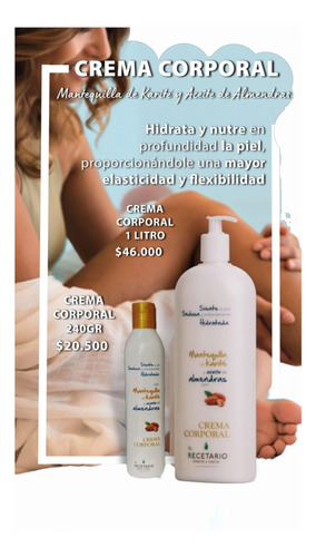 Crema Corporal - g a $85