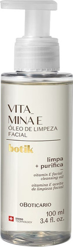 Botik - Vitamina E - Óleo De Limpeza Facial
