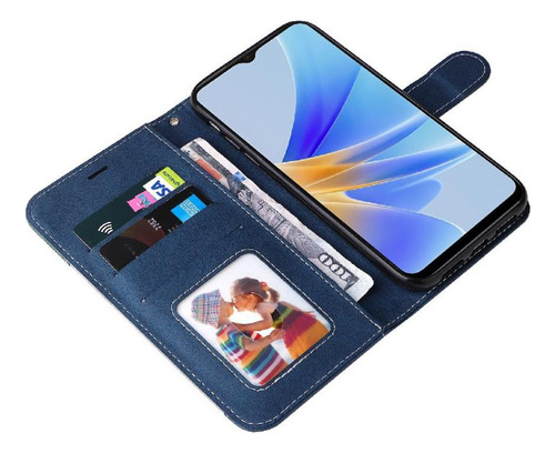 Funda Abatible For Oppo A17 Color Patchwork Único Con Y