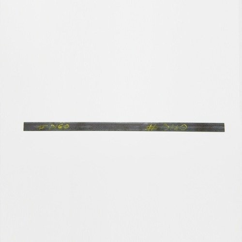 Cubertería de acero 5160 con hoja de 6,35 mm x 101,60 mm x 120 cm, color gris oscuro