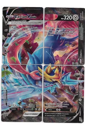 Carta Pokemon Zacian V Português 016/025 Card Original Copag - Celebrações  - Pronta Entrega - Escorrega o Preço