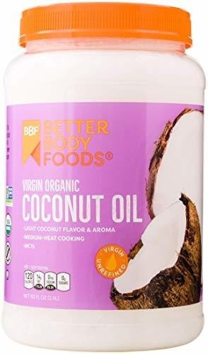 Aceite De Coco Virgen Orgánico Betterbody Foods, Frasco De