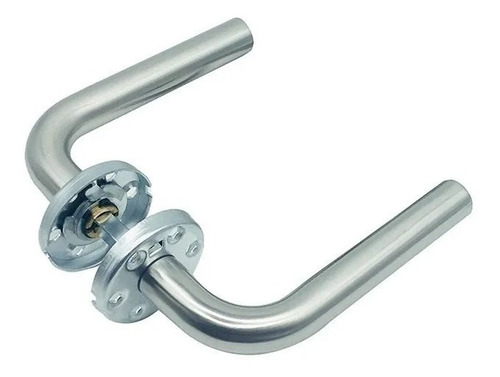 Imagen 1 de 3 de Picaporte Acero Inoxidable Curvo Satinado Retroceso Premium