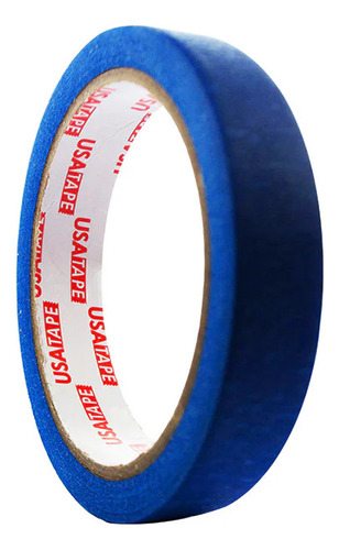 Cinta Masking Tape 18mm X 20mts Color Azul Usatape