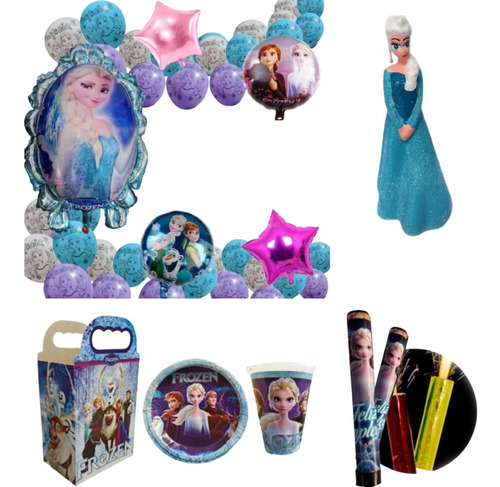 Frozen Artículos Fiesta Globo Metálico Paq Decoración 