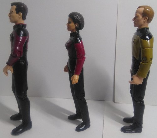 Star Trek Next Generation 10 Piezas Picard, Crusher, Worf, Q (Usado)