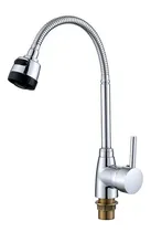 Comprar Monocomando Grifo Canilla Flexible Para Pared Frio Caliente Acabado Brillante Color Gris