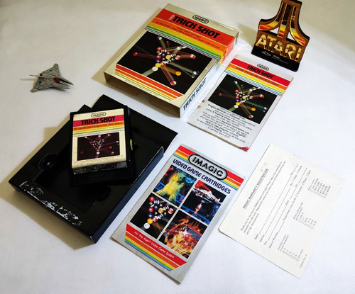 Trick Shot Imagic [ Atari 2600 ] Original Text Label Import.