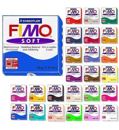 Arcilla Suave Fimo Pack Iniciador 12 Pzas De 56g Multicolor 