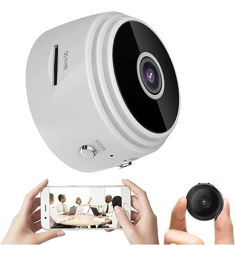 Mini Cámara Espía Wifi De Seguridad Kapbom A9 Color Blanco