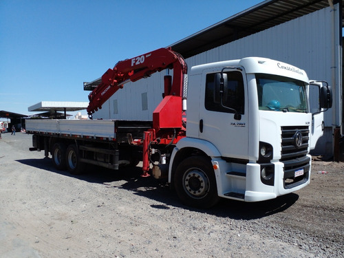 Imagem 15 de 15 de Munck Vw 24.280 6x2 Ano 2015 C/ Guindaste F20 Facchini