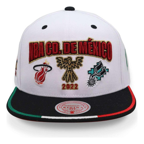 Gorra Mitchell And Ness Nba Cdmx Game Two Blanco Unitalla