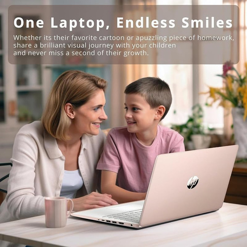 Laptop Hp 14 14'' Intel Celeron N4120 8gb 128gb -rosa