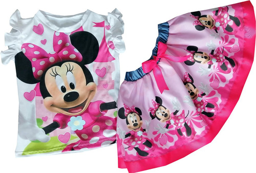 Conjuntos De Falda Para Niñas De Minnie Mouse - Cs