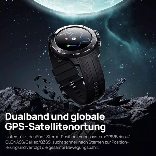Smartwatch Mibro Xiaomi Gs Explorer Xpaw017 Original Novo Preto Sportivo Preto Prateado