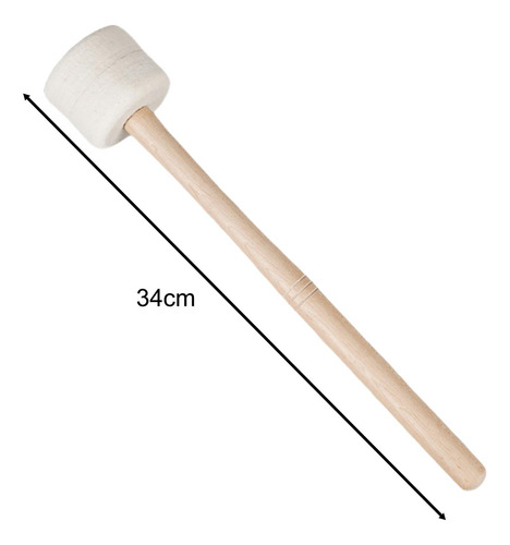 Mazo De Tambor Profesional, Palo De Tambor De Fieltro De