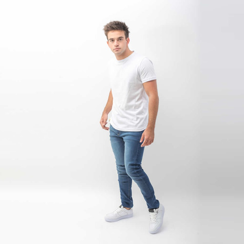 Imagen 2 de 5 de Pantalon Jean Chupin/elastizado Premim