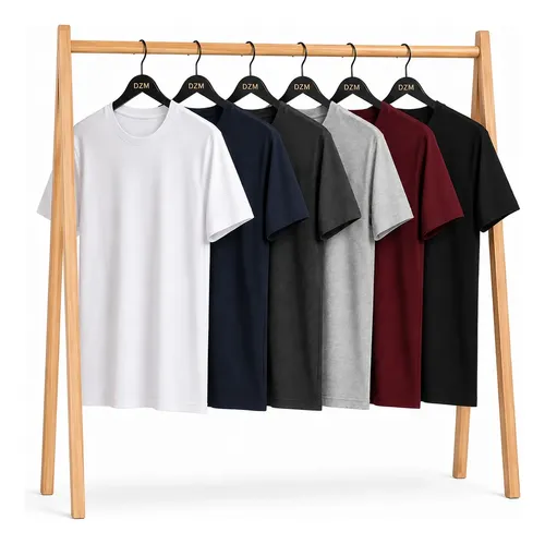 Camiseta Masculina 100% Agodão Premium Dzm-basic Kit 5