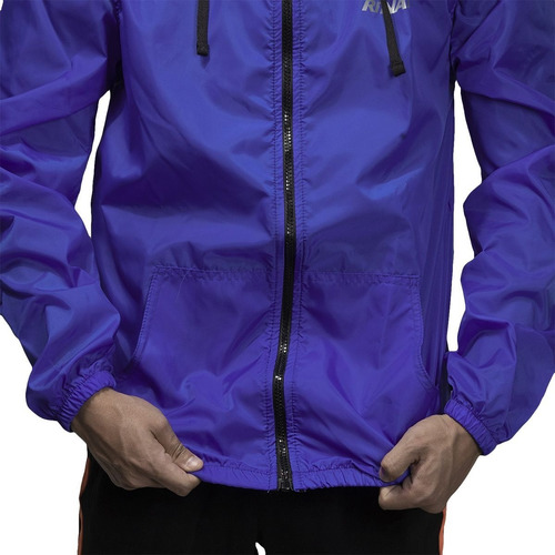 Imagen 4 de 4 de Chamarra Rompevientos Ftr Rinat - Adulto - Azul Rey