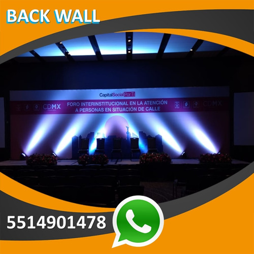 Renta De Escenarios Backs Eventos Pantallas Led Templetes