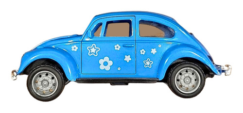 Carrinho Miniatura Fusquinha Beatle Azul 989 - Shiny Toys