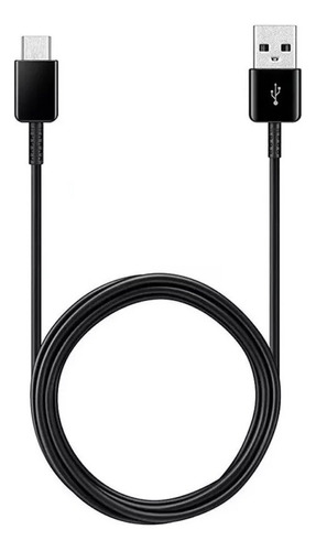 Cabo 2.0 Samsung Cabo Usb Para Tipo C 80cm Preto Com Entrada Type-c  Saída Usb