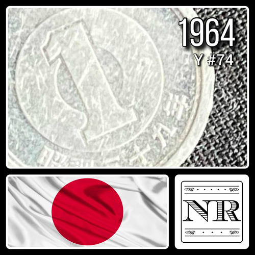 Japón - 1 Yen - Año 1964 (39) - Y #74 - Showa