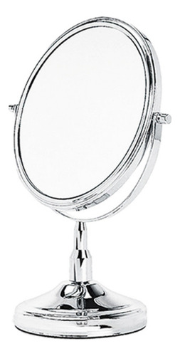 Espelho Grande 23 Cm Maquiagem De Mesa Dupla Face Aumenta2x
