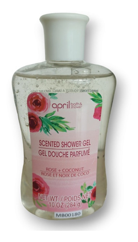 Gel De Baño Con Aroma Rosa Y Coco, 10 Oz, 284g