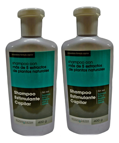 2 Shampoo Estimula Capilar 400g - g a $120
