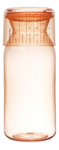 Botella Con Taza Medidora, 1.3 Lt Color Rosa Marca Brabantia