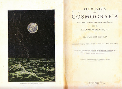 Elementos De Cosmografía. P. Eduardo Brugier, S. J. 1912.