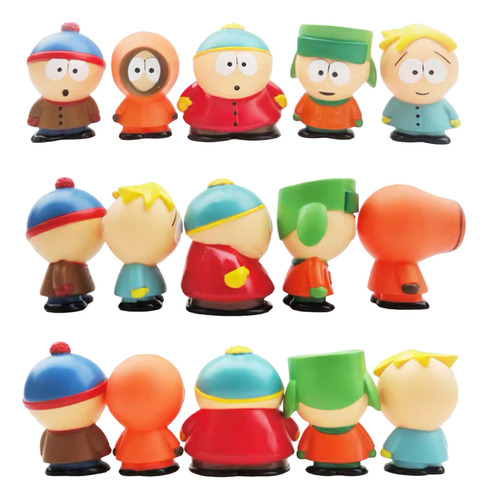 Kit 5 South Park Boneco Action Figure Eric Kenny Stan Butter