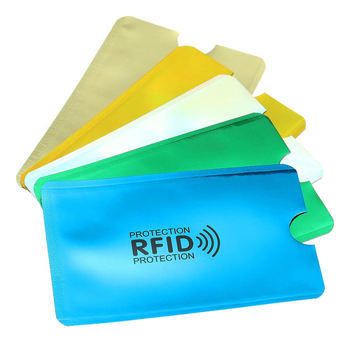 Patikil Rfid Blocking Colorful Credit Card Sleeves,30 Pack C