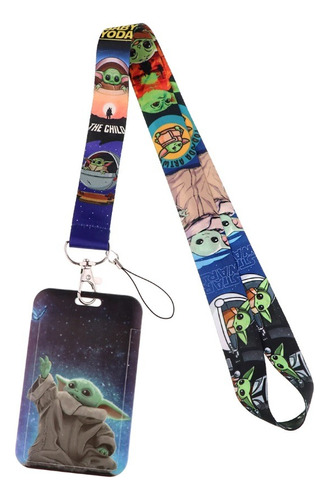 Lanyard Baby Yoda The Mandalorian Con Porta Credencial 