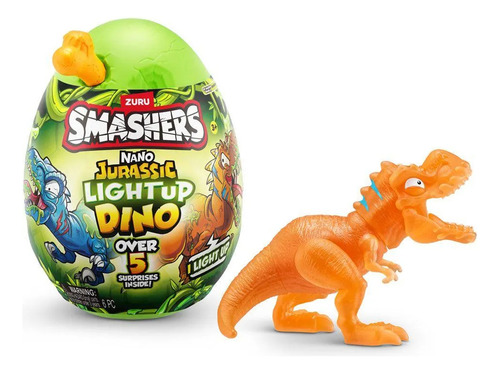 Smashers Nano Jurassic Light Up Dino Pequeno Sortido - Fun