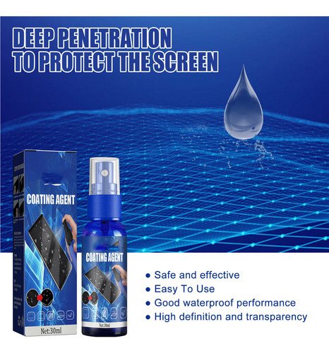 Spray Protector Oleofóbico Para Teléfonos, Cámaras Y Tableta