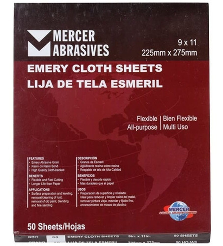 Mercer Industries 216080-9 X 11 Hojas De Gamuza Multiuso  Gr