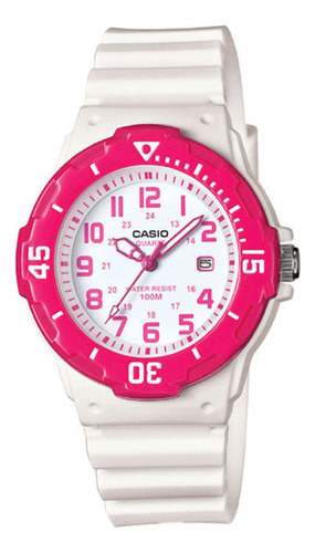 Reloj Casio Lrw-200h-4b Resina Juvenil Blanco
