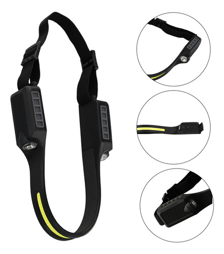 Linterna Frontal Led Cob De 5000 Lúmenes Para Senderismo