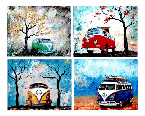  Camper Bus, Arte, Impresiones Firmadas Por Artista De ...