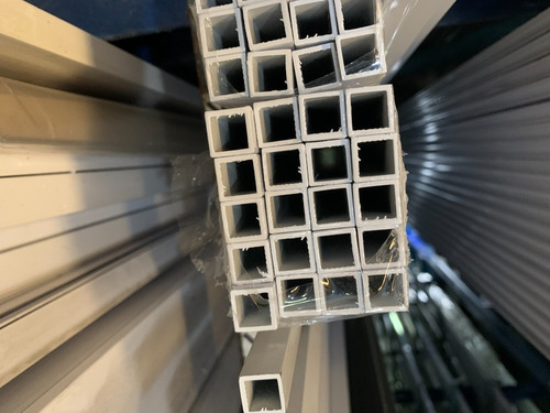 Perfil De Aluminio Tubo 12,7x12,7mm Blanco X 6 Mts