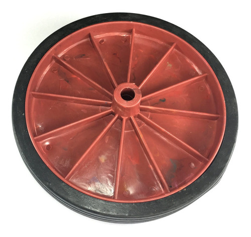 Roda De Plastico Reforçada Vermelha 157mm X 43mm