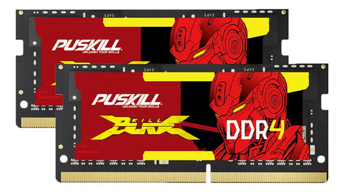 Memoria Ddr4 Puskill Killblade Para Portátil, 2 X 8 Gb, 3200