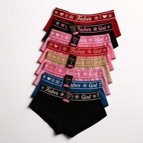 Kit 12 Calcinha Boxer Feminina Shortinho Algodão Faber