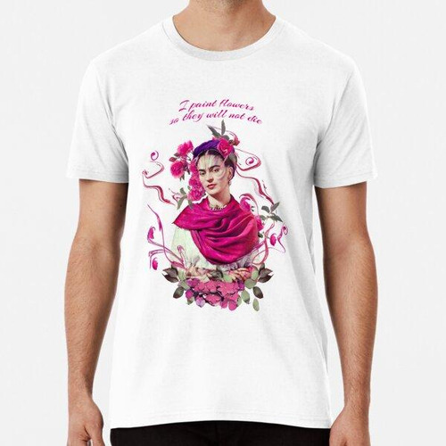 Remera Frida Kahlo Retrato Feminista Mexicano Clásico Algodo