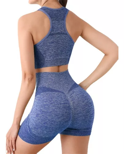 Conjunto Deportivo Mujer Gym Yoga Shorts Levanta Gluteos