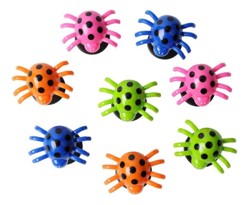 4 Juguetes De Plástico Con Forma De Araña Saltarina Para Niñ